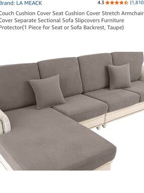 Stretch Sofa Cushion Cover - Seat & Backrest Protector
